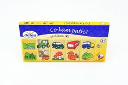 Detoa dřevěné puzzle co kam patří