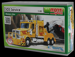 Stavebnice Monti 42 SOS Service Western star 1:48 v krabici 22x15x6cm