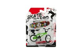 Kolo + skateboard prstový šroubovací plast asst mix druhů na kartě