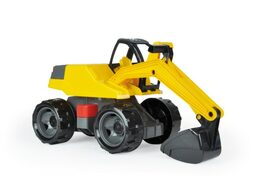 Bagr žlutočerný Giga Trucks plast 80cm v krabici 70x35x29cm