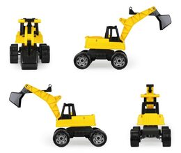 Bagr žlutočerný Giga Trucks plast 70cm v krabici 70x35x29cm