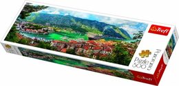 Puzzle Trefl Kotor Černá Hora 29506 500 dílků 66x23,7cm v krabici 40x13x4cm