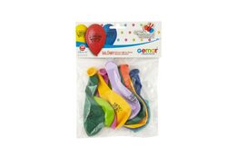 Balonek /Balonky nafukovací 10'' průměr 26cm Všechno nejlepší 10ks v sáčku