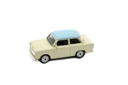 Auto Welly Trabant 1:60 kov 7cm asst mix barev volný chod v krabičce 36ks v boxu