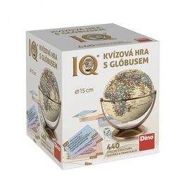 IQ kvízová hra s globusem společenská vědomostní hra 440 otázek v krabici 18x21x