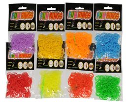 Udělej si svůj náramek - gumičky na pletení gumové asst mix barev 300ks v sáčku