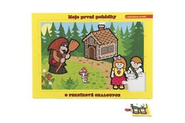 Teddies Puzzle deskové O Perníkové Chaloupce 26x17cm 24 dílků Moje první pohádky