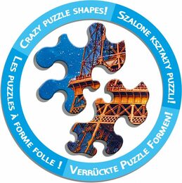 Puzzle Nebe nad Paříží 600 dílků Crazy Shapes 68x48cm v krabici 40x27x6cm