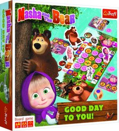Máša a medvěd-Přeji hezký den společenská hra v krabici 24x24x5