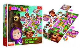 Máša a medvěd-Přeji hezký den společenská hra v krabici 24x24x5