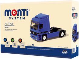 Stavebnice Monti 53.1 Tahač Mercedes Actros L-MS 1:48 v krabici 22x15x6cm