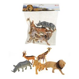 Teddies Zvířata safari plast 11-15 cm 5 ks v sáčku