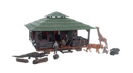 Teddies Zvířátka sada velká ZOO s doplňky plast v krabici 60x41x13,5cm