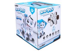 Robopes RC plast 21cm na baterie se světlem se zvukem na dotek v krabici 30x33x25cm