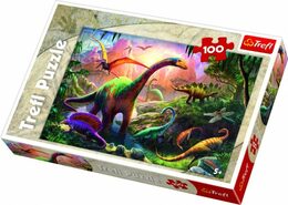 Puzzle Trefl 16277 Dinosauři 100 dílků 41x27,5cm v krabici 29x20x4cm