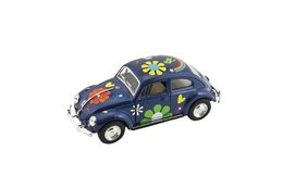Auto Kinsmart VW Classical Beetle kov 13cm na zpětné natažení asst 4 barvy 12ks v boxu
