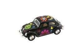 Auto Kinsmart VW Classical Beetle kov 13cm na zpětné natažení asst 4 barvy 12ks v boxu