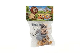 Teddies Zvířátka safari ZOO plast 9-10 cm 6 ks v sáčku