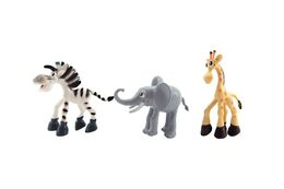 Teddies Zvířátka safari ZOO plast 9-10 cm 6 ks v sáčku