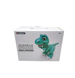 Teddies Dinosaurus RC chodící a tancující plast 30cm na baterie se světlem se zvukem v krabici 40x30x17cm