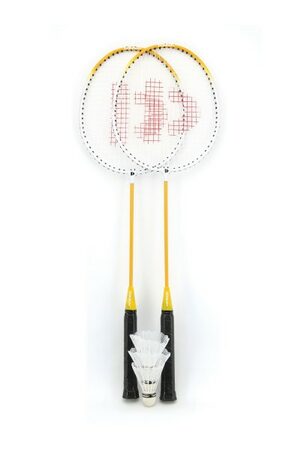 Badminton sada + 3 košíčky Donnay kov 66cm asst 3 barvy v tašce