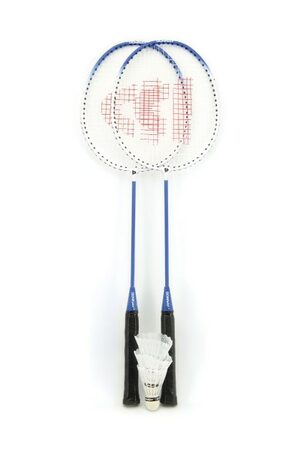 Badminton sada + 3 košíčky Donnay kov 66cm asst 3 barvy v tašce