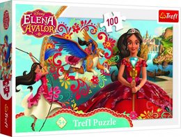Puzzle Trefl Kouzlo Avaloru/Disney Elena of Avalor 100 dílků 41x27,5cm v krabici 29x19x4cm