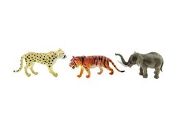 Zvířátka safari ZOO 6ks plast 10cm v sáčku