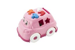 Teddies auto vkládačka plast 24x17 cm 3 barvy v síťce 12m+