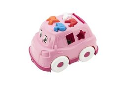 Teddies auto vkládačka plast 24x17 cm 3 barvy v síťce 12m+