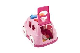 Teddies auto vkládačka plast 24x17 cm 3 barvy v síťce 12m+