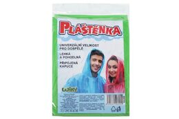Pláštěnka universální velikost pro dospělé 140x76cm 5 barev v sáčku 14x22cm