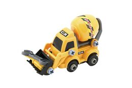 Teddies Auto stavební stroj šroubovací plast 15cm s doplňky na volný chod mix druhů v sáčku