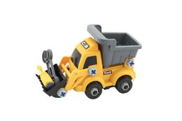 Teddies Auto stavební stroj šroubovací plast 15cm s doplňky na volný chod mix druhů v sáčku