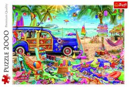 Puzzle Trefl Tropická dovolená 2000 dílků v krabici 40x27x6cm