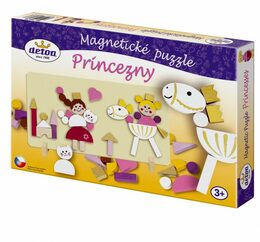 Detoa Magnetické puzzle Princezny v krabici 33x23x3,5cm
