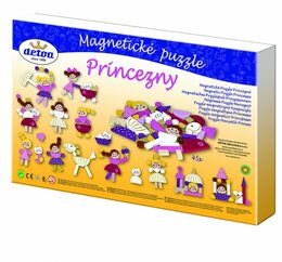 Detoa Magnetické puzzle Princezny v krabici 33x23x3,5cm