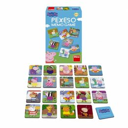Pexeso 48 pevných kartiček Prasátko Peppa/Peppa Pig společenská hra v krabičce 12x18x3,5cm