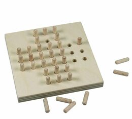Solitér dřevěná hra ve fólii 10x10cm