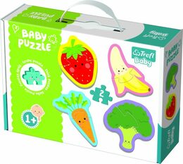 Puzzle Trefl Baby Ovoce a zelenina 4 x 2 dílků v krabici 27x19x6cm 12m+