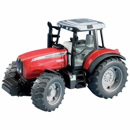 Bruder Traktor MASSEY FERGUSON se sklopným vozem červený