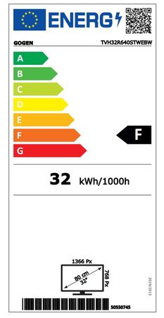 Televize GoGEN TVH 32R640 STWEBW