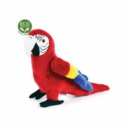 Rappa Plyšový papoušek červený Ara Arakanga 24 cm ECO-FRIENDLY