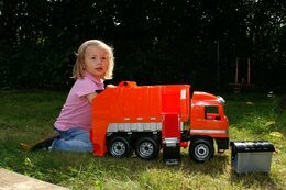 Popelářské auto LENA Mercedes - oranžová