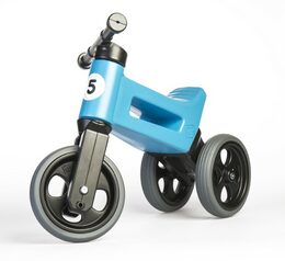 Teddies Funny Wheels Sport 2v1 modrá s gumovými koly v krabici