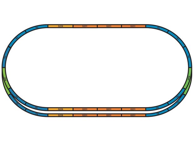Piko Podloží pro sady kolejí A+E (základní ovál s paralelní tratí) - 55367