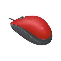 Myš Logitech M110 Silent / optická / 3 tlačítka / 1000dpi - červená