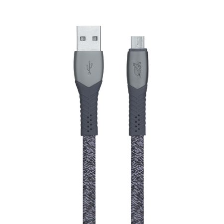 Riva PS6100 GR12 micro USB kabel 1.2m, šedý