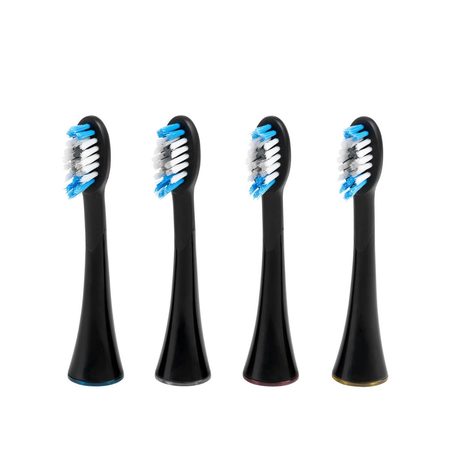 Silk´n náhradní hlavy pro zubní kartáček Sonic Smile černý (4 kusy, 4 barvy krou
