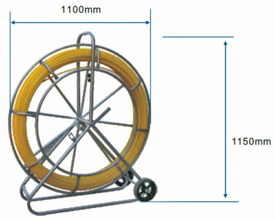 Protahovací pero sklolaminátové ve stojanu 9mm - 200m